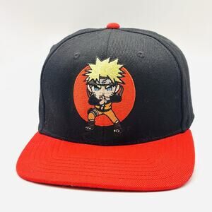 Tokidoki Shonen Jump Naruto Shippuden Anime Red/Black Snapback adjustabl Hat